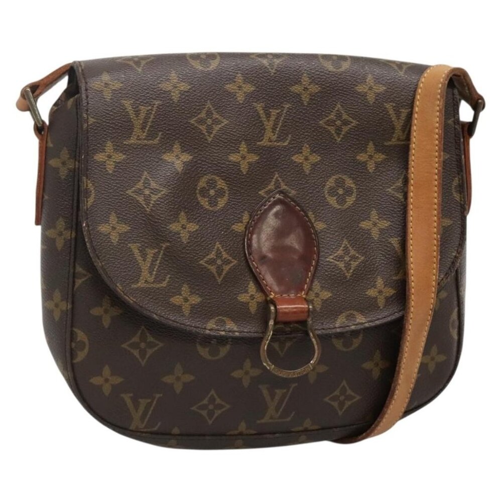 Authentic LOUIS VUITTON Monogram Saint Cloud GM Shoulder Bag Vintage M51242
